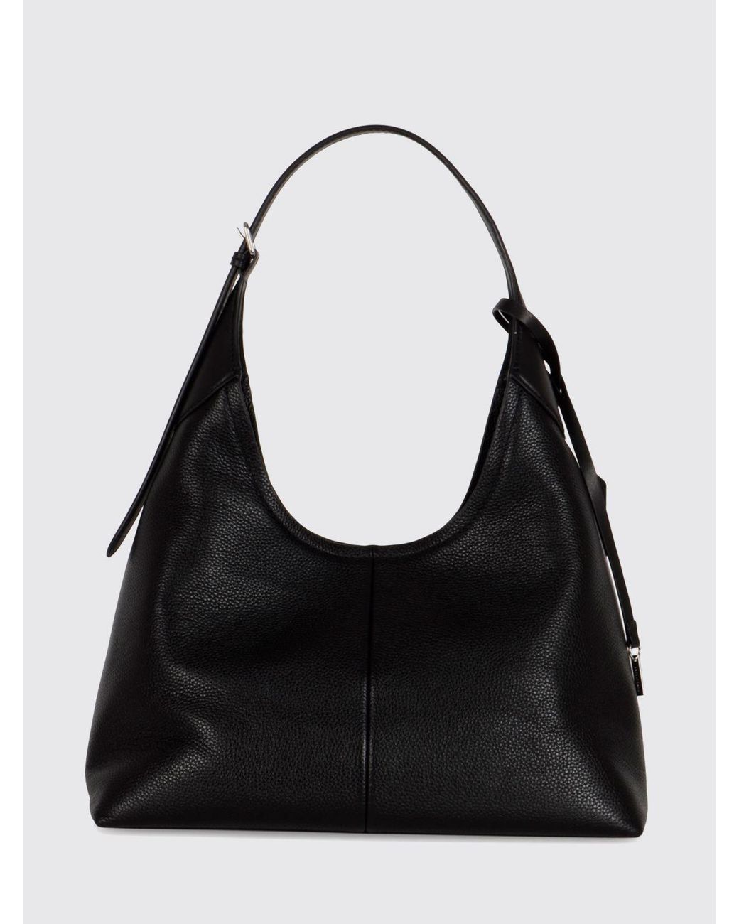 Marc Jacobs Black The Sack Large Leather Shoulder Bag With Adjustable Handle And Charm