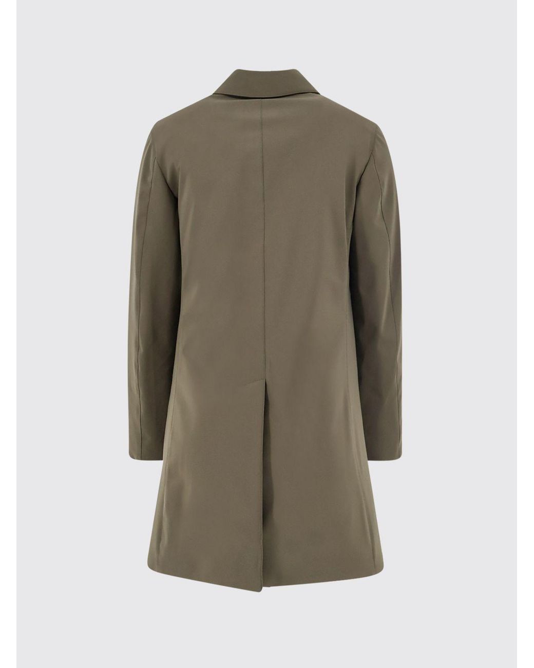 Aspesi Natural Single-Breasted Knee-Length Trench Coat for men