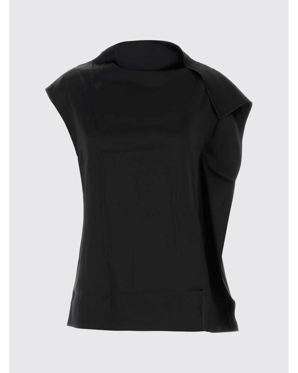 Sportmax Black One-Shoulder Top