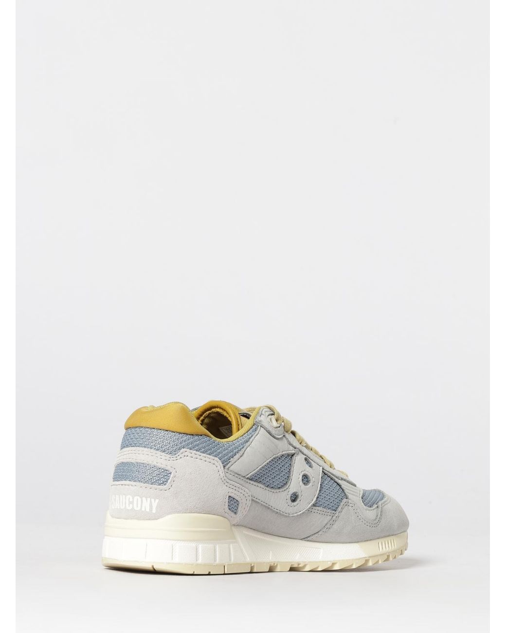 Saucony White Shadow 5000 Premium Leather And Mesh Sneakers