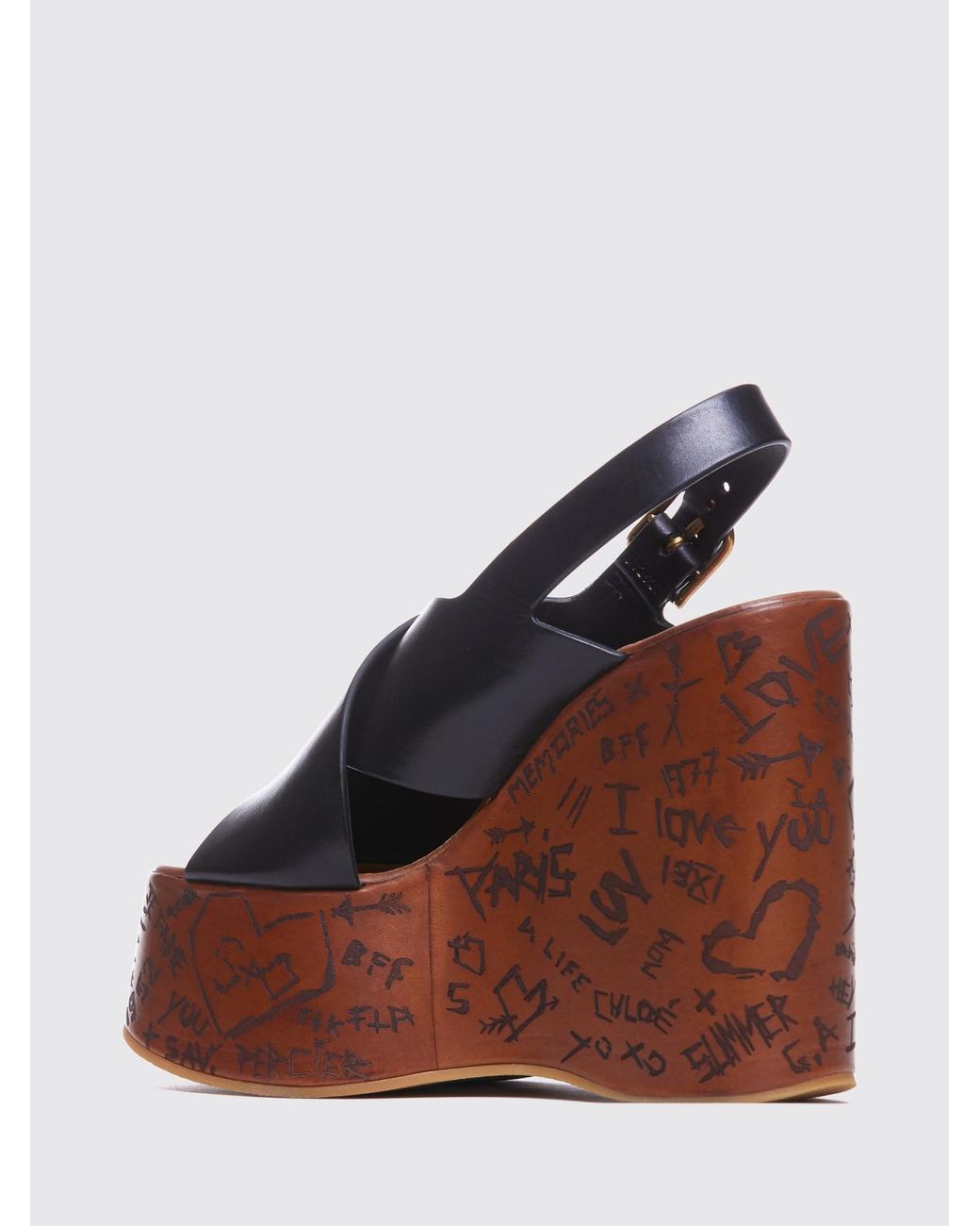 Chloé Brown ChloÉ Maxime Wedge Sandals