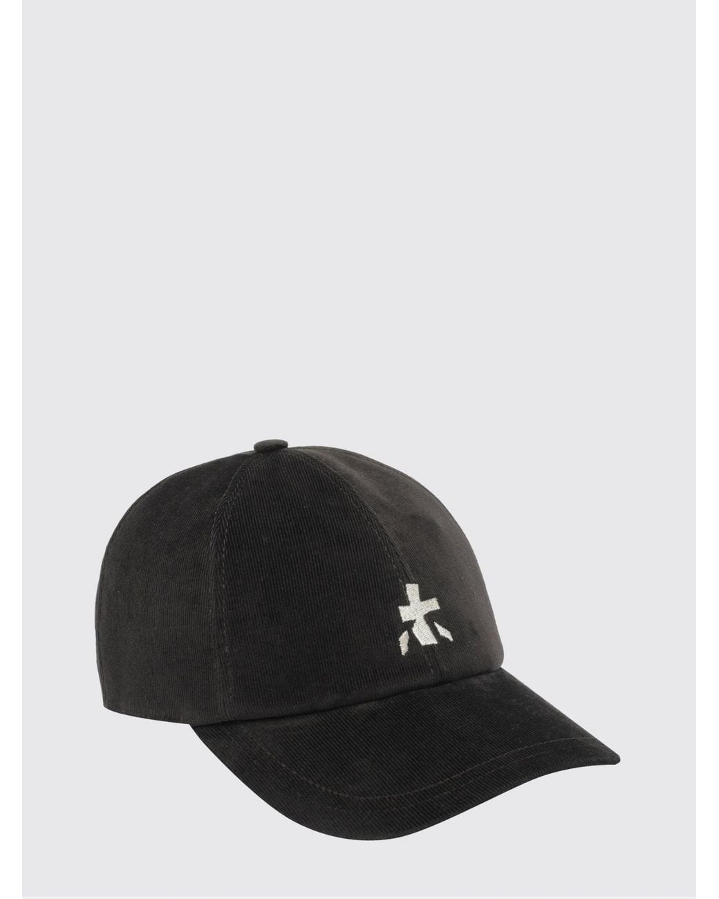 Premiata Black Cotton-Blend Baseball Cap With Embroidered Logo for men