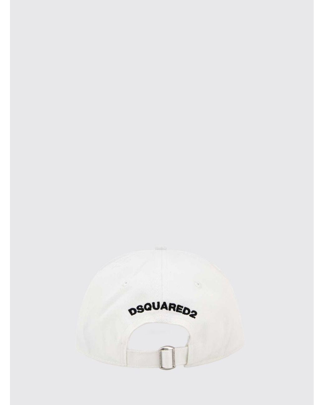 DSquared² Baseballkappe Aus Baumwolle Mit Festem Schirm Und Gesticktem Logo in White für Herren