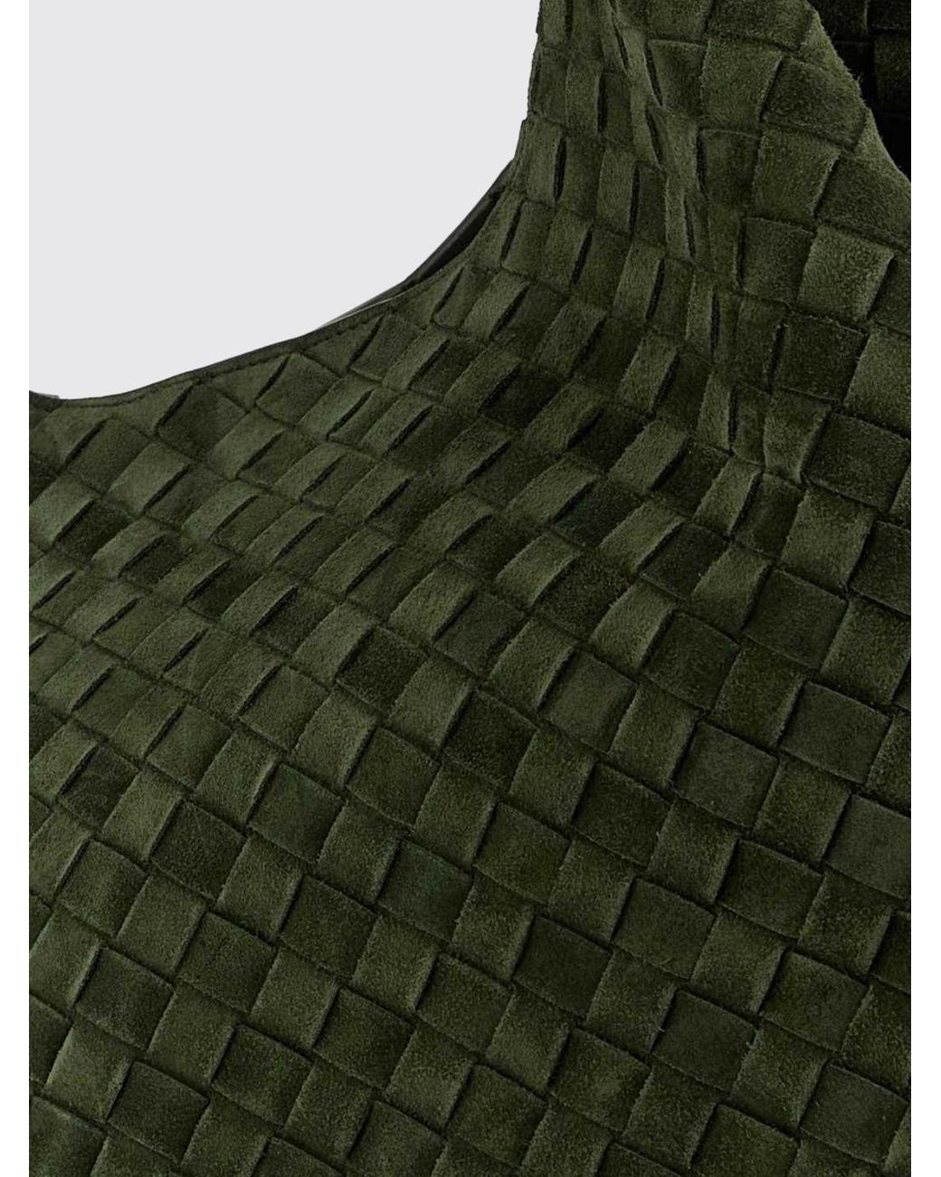 Bottega Veneta Green Large Campana Shoulder Bag