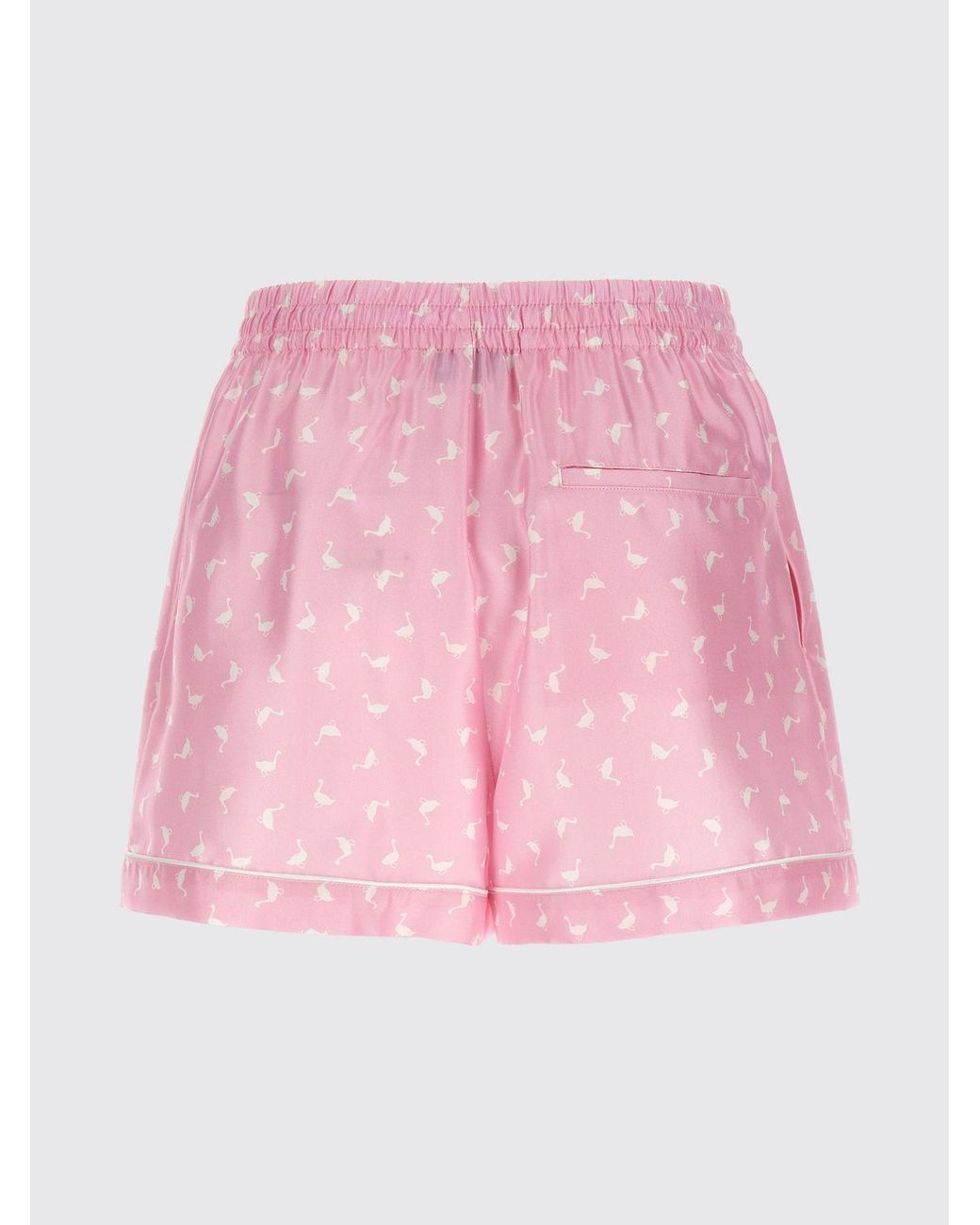 Moschino Couture Pink Printed Silk Shorts