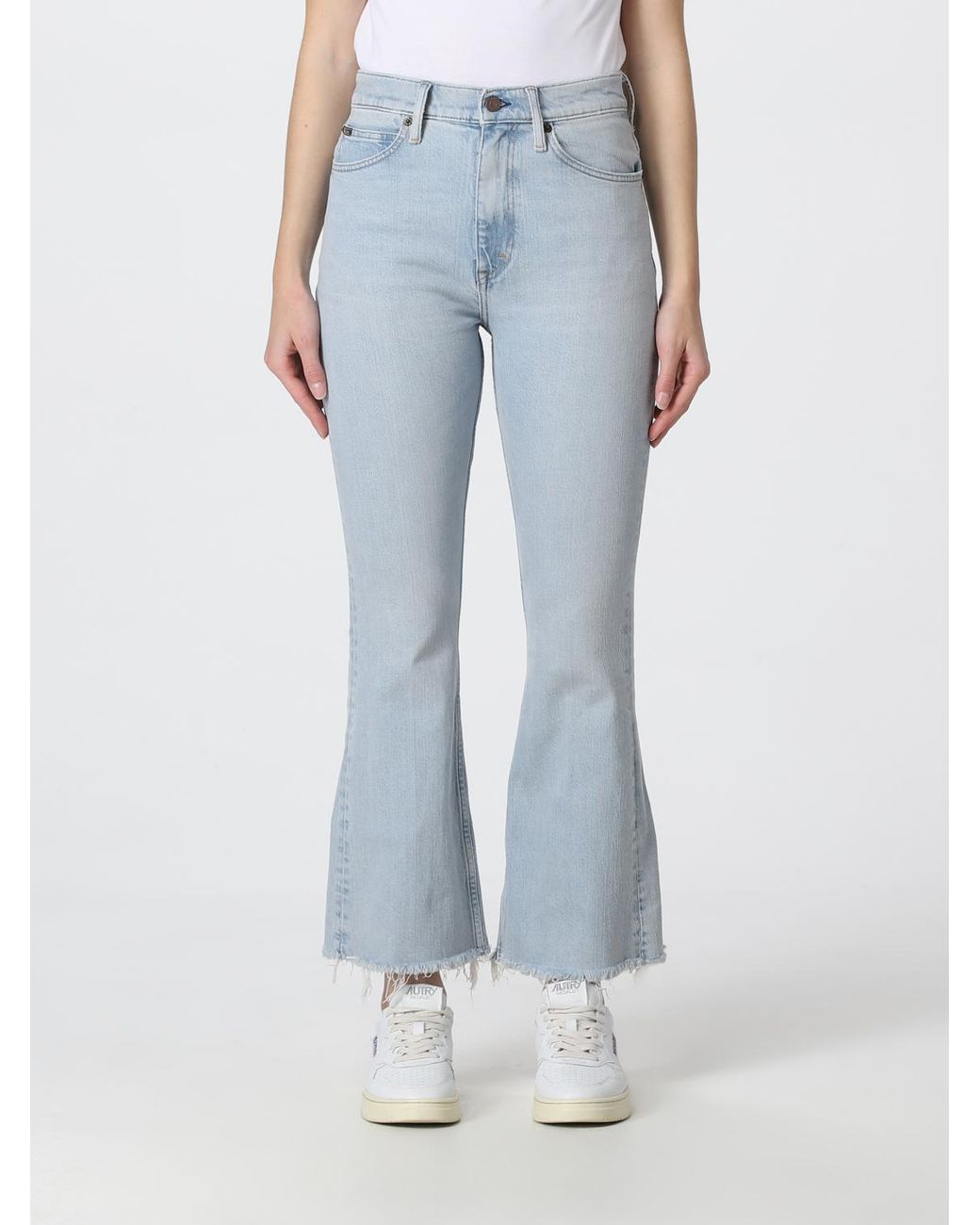 Polo Ralph Lauren Blue High-Waist Cropped Flared Jeans
