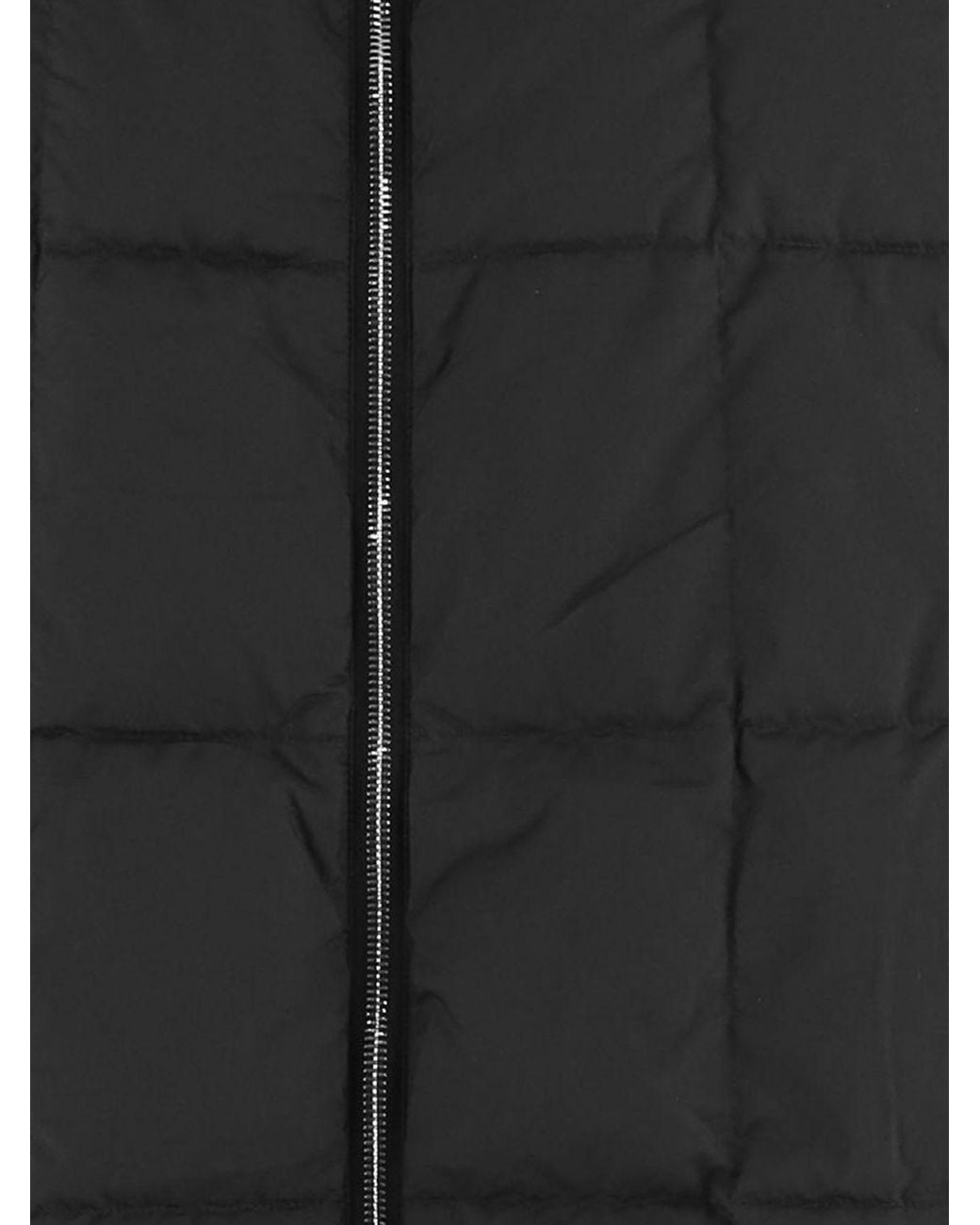 Ienki Ienki Black Short Quilted Nylon Puffer Jacket With Sailor Collar