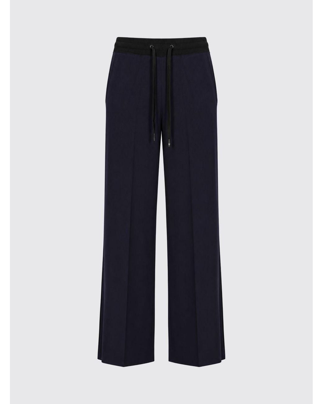 Elisabetta Franchi Blue Wide-Leg Knit Jogging Pants