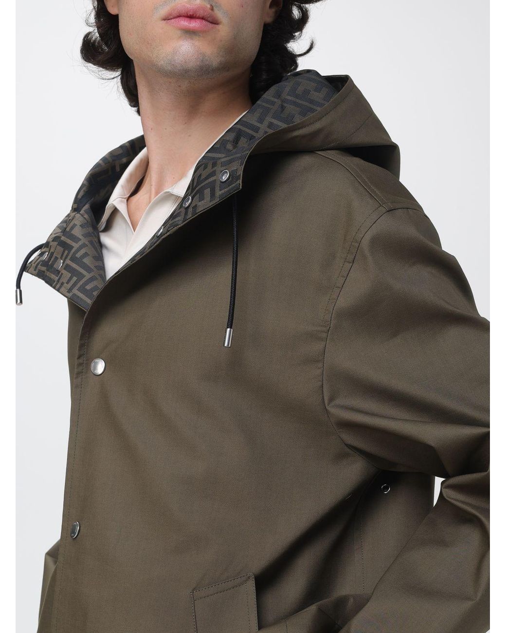 Parka Corto di Fendi in Multicolor da Uomo