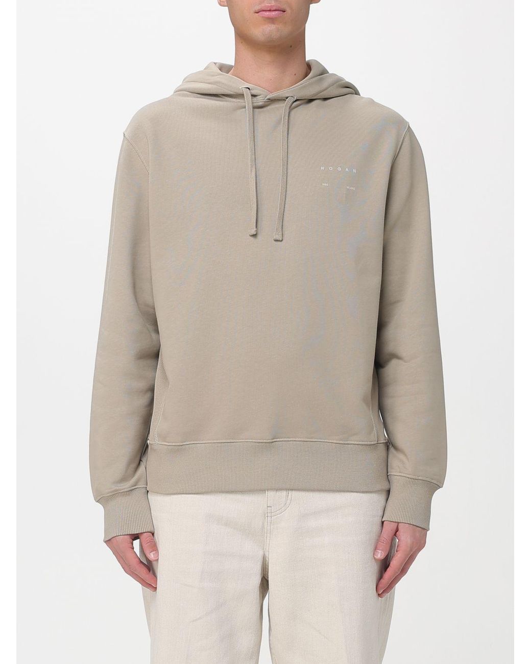Hogan Natural Cotton Hoodie for men
