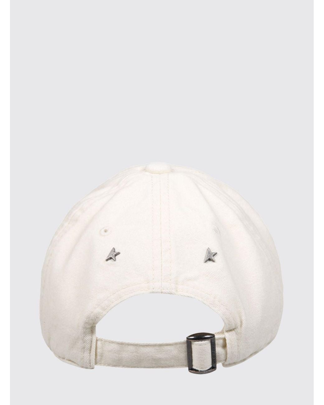 Golden Goose Deluxe Brand Natural Cotton Baseball Cap With Rigid Visor And Embroidered Logo