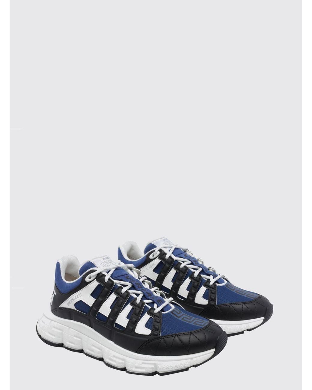 Baskets Trigreca En Cuir Et Nylon Versace pour homme en coloris Blue