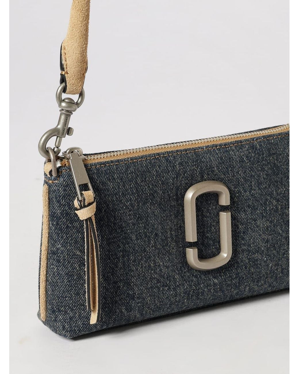 Marc Jacobs Gray Denim And Suede Bag