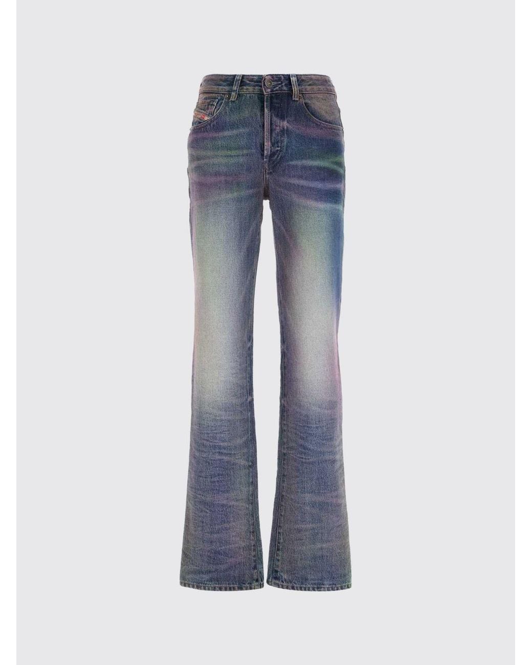 DIESEL Blue D-Lie Mid-Rise Straight Fit Jeans