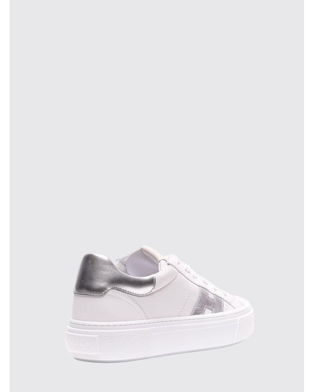 Hogan White Crosswind Platform Sneakers