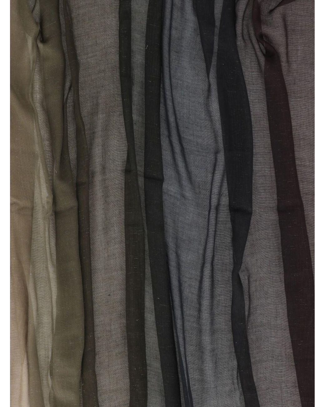 Faliero Sarti Gray Cashmere Blend Scarf With Abstract Pattern And Fringed Hem