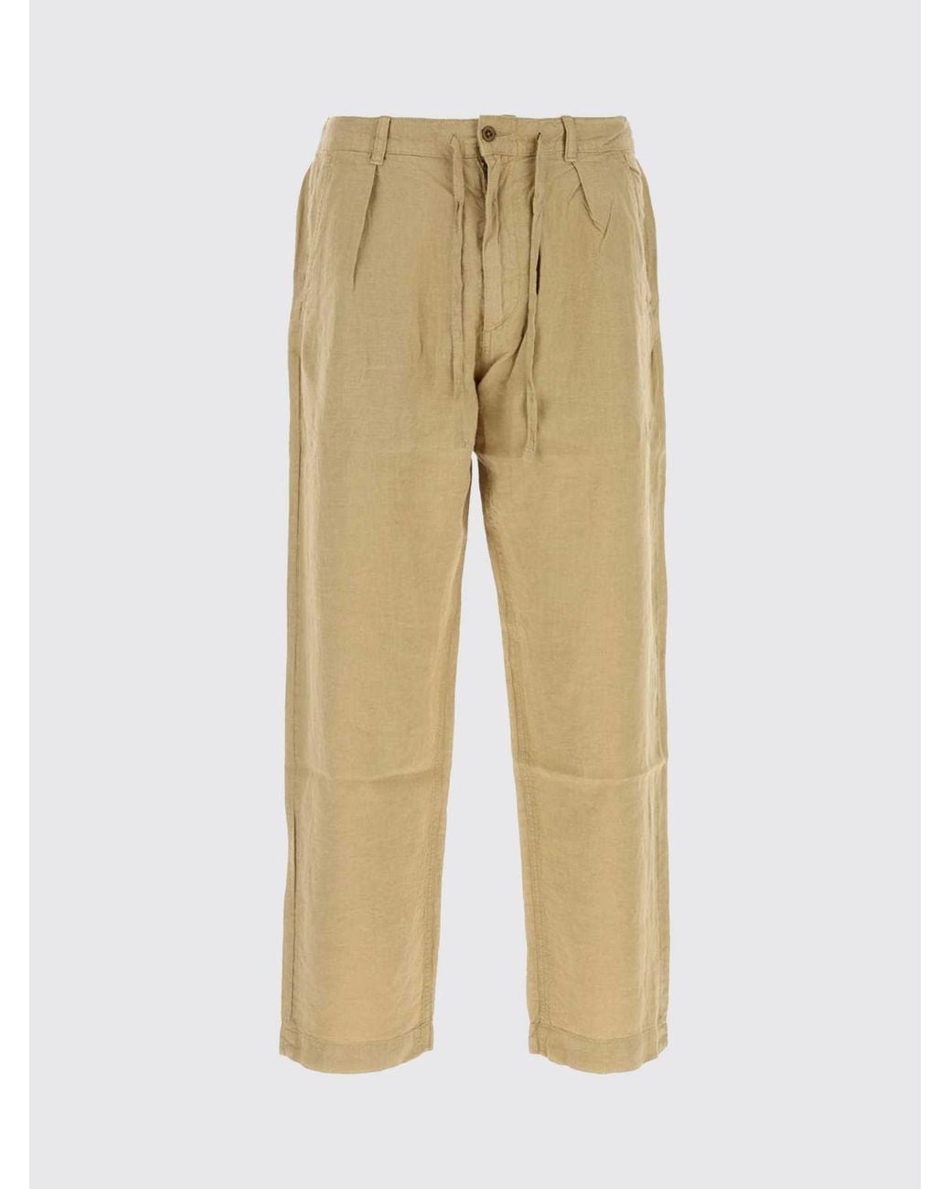 Polo Ralph Lauren Natural Slim Fit Linen Drawstring Trousers for men