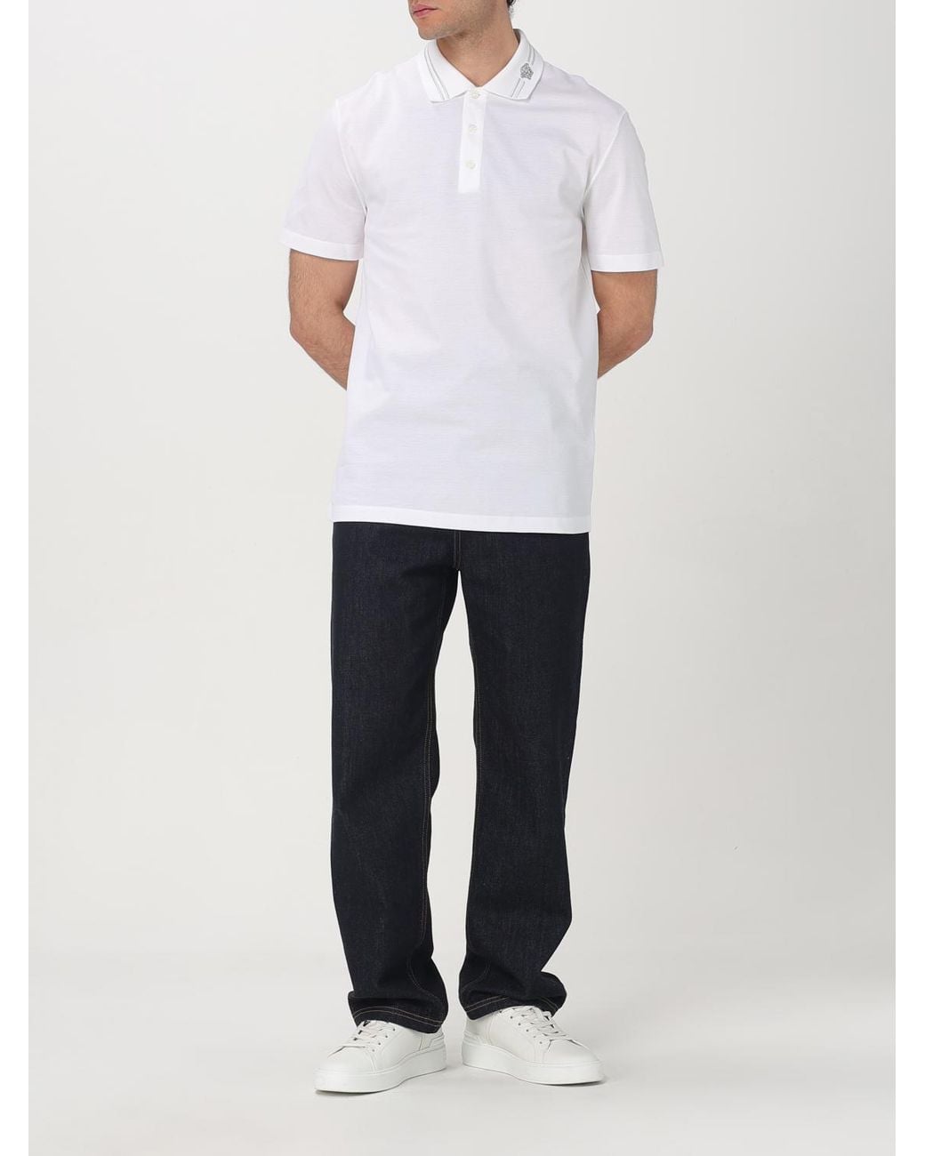 Polo di Versace in White da Uomo