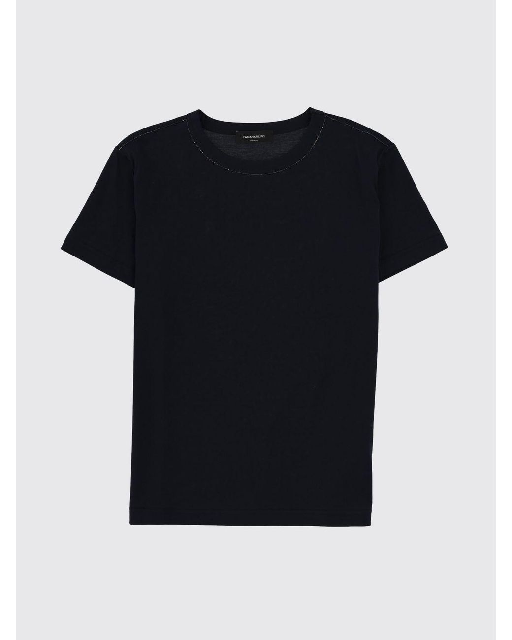 Fabiana Filippi Blue Basic Cotton T-Shirt