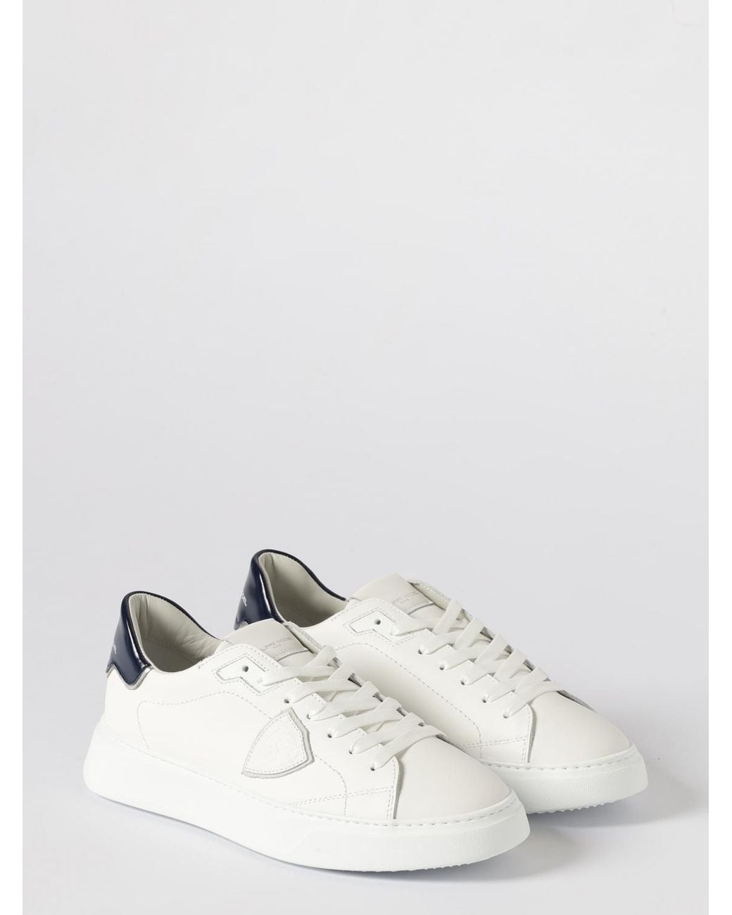 Philippe Model Temple Leder-Sneakers in White für Herren