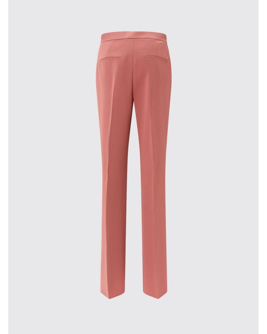 Max Mara Red Criªpe High-Waisted Skinny Trousers