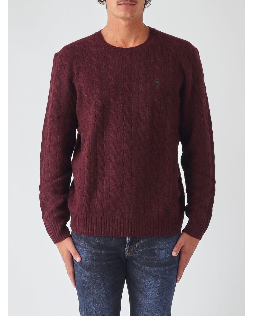 Polo Ralph Lauren Red Crewneck Jumper for men