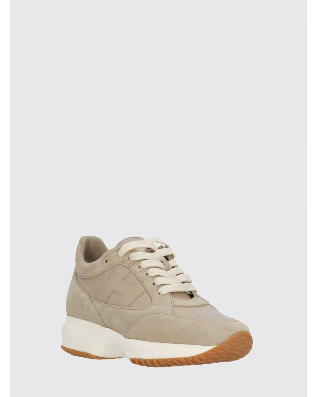 Hogan White Interactive Suede Sneakers