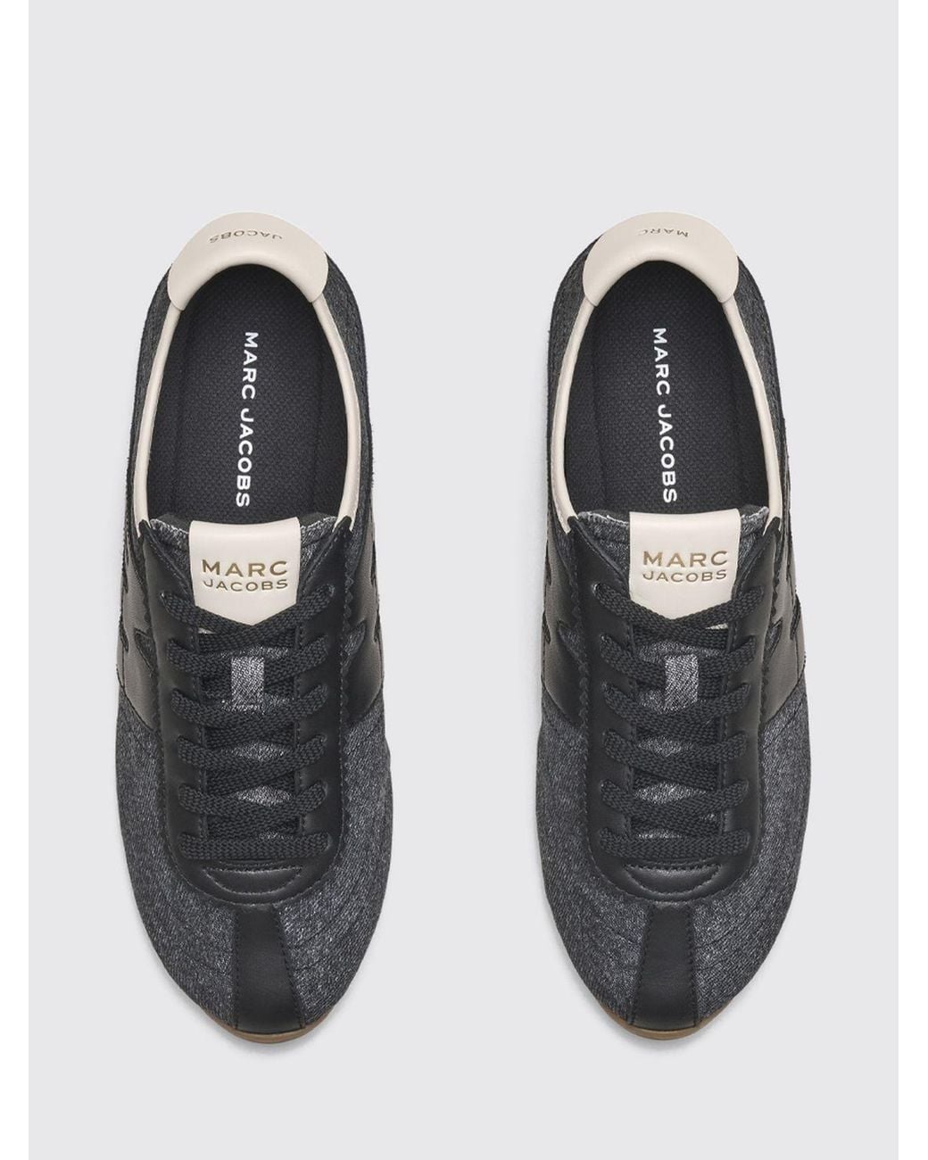 Marc Jacobs Black The 400 Bleecker Runner Leather And Technical Fabric Sneakers