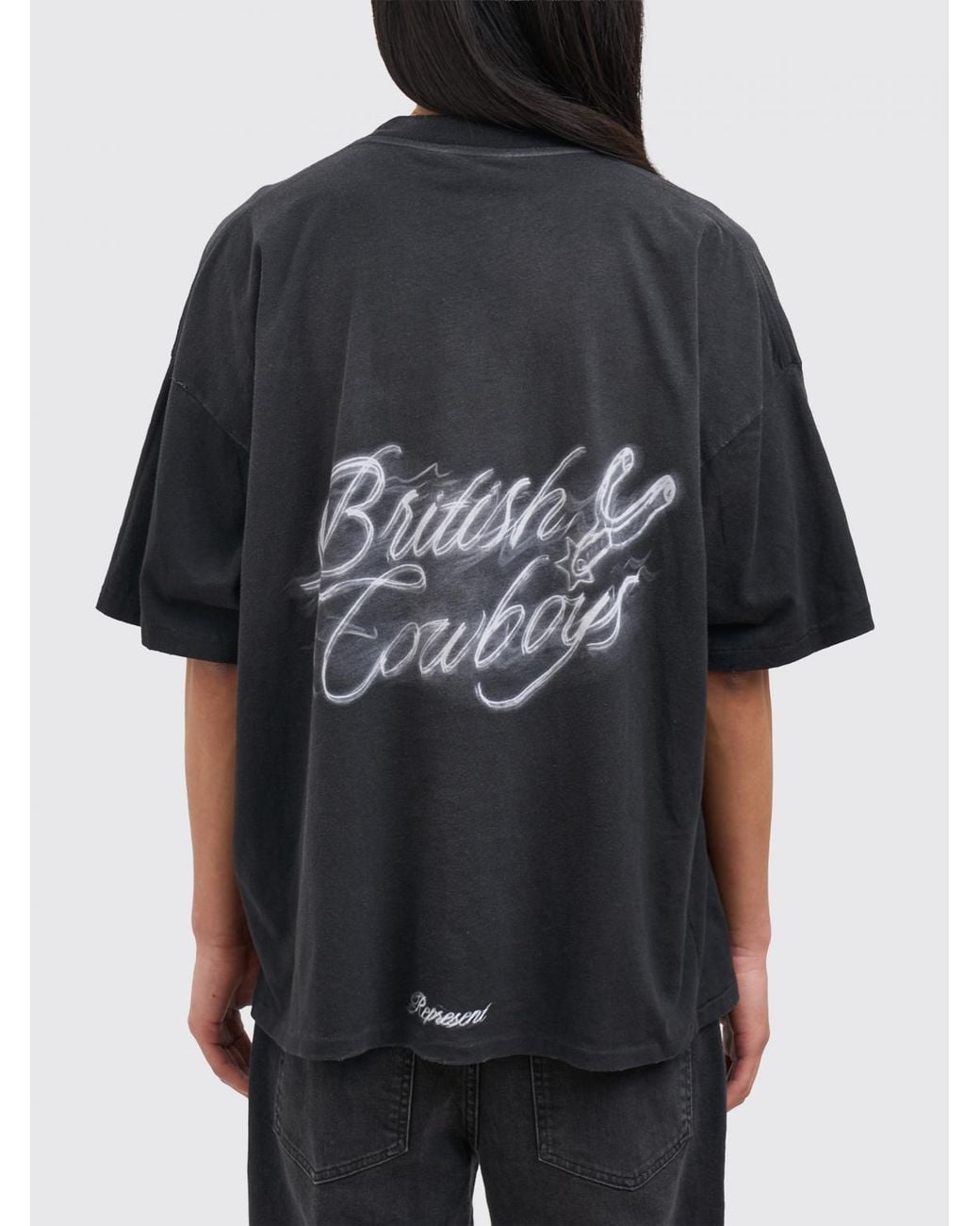 Represent Black T-Shirt British Cowboys for men