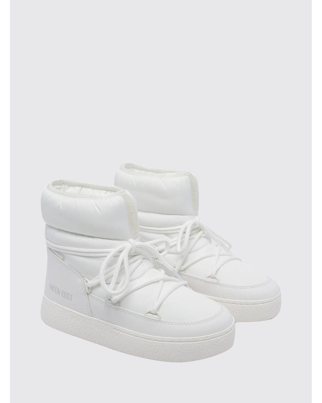 Moon Boot White Flat Ankle Boot
