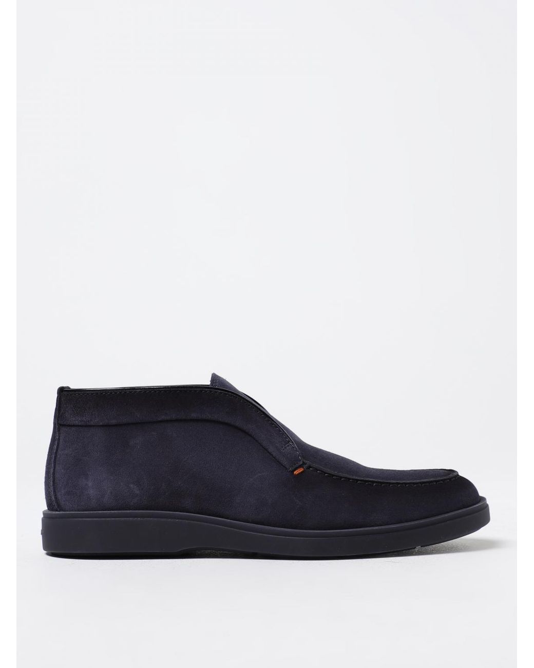 Santoni Blue Desert Boots for men