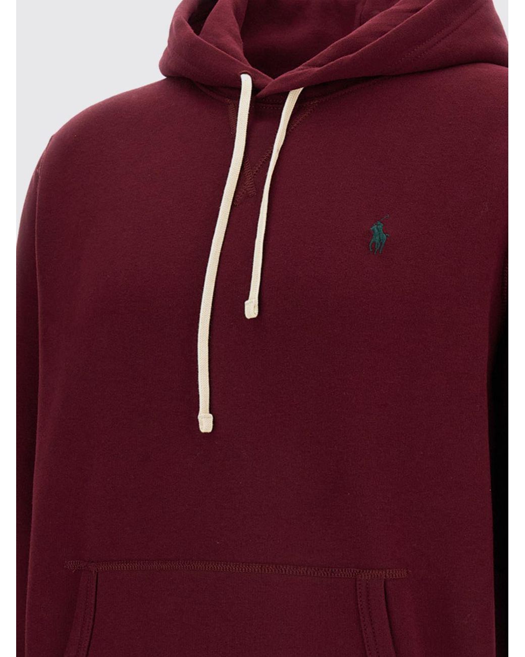 Polo Ralph Lauren Cotton Hoodie With Iconic Embroidered Pony Logo for men