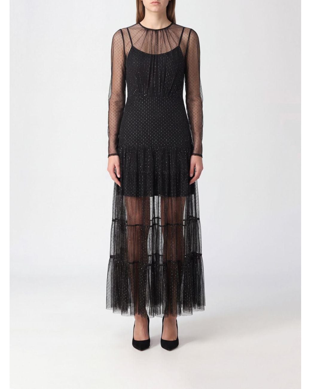 Twinset Black Long Evening Gown