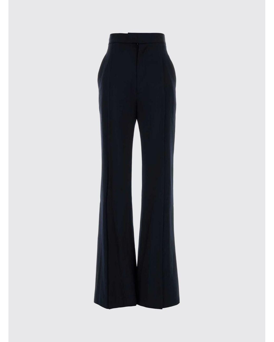 Vivienne Westwood Blue High-Waisted Flared Virgin Wool Trousers