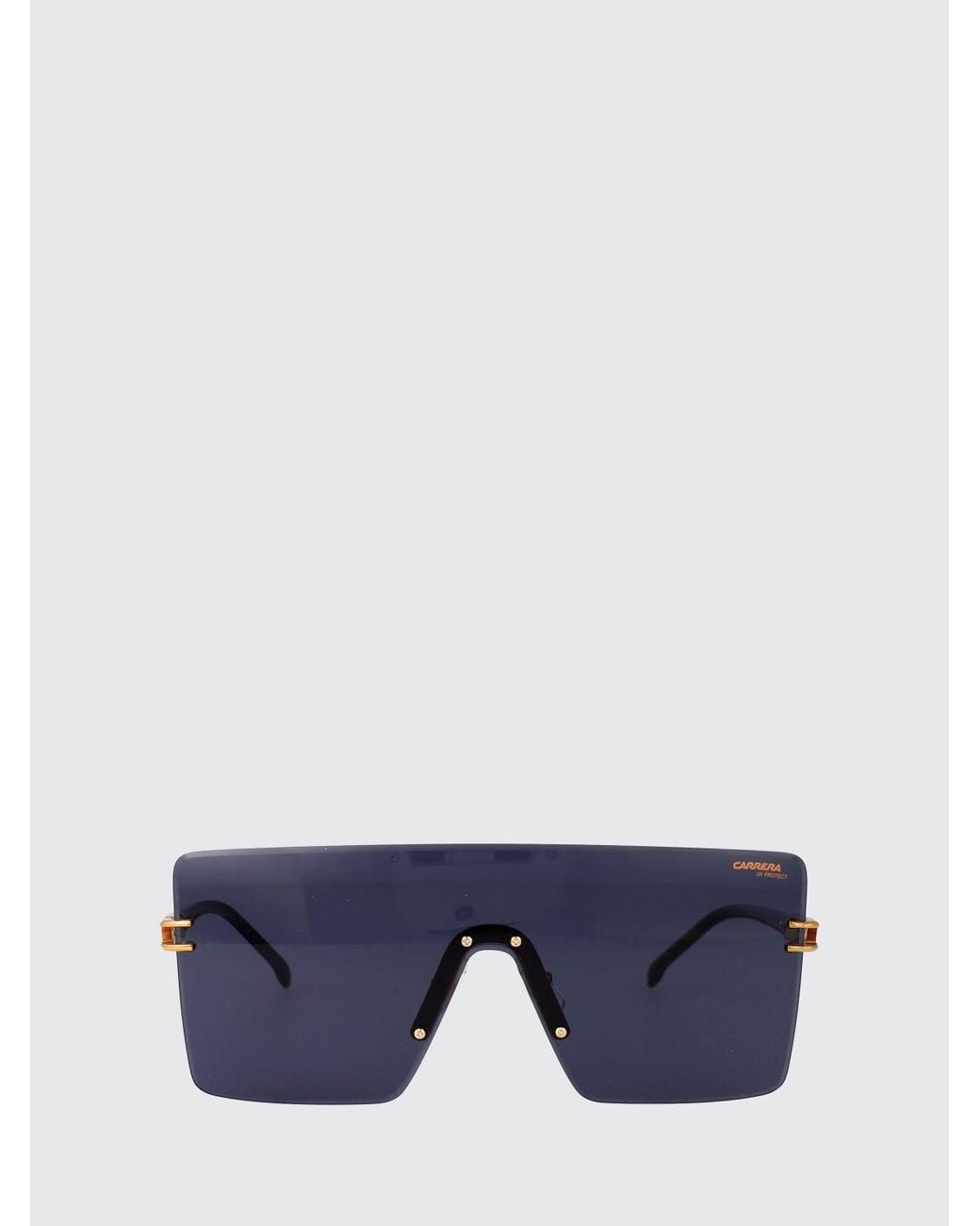 Carrera Blue Rectangular Metal Sunglasses With Gradient Lenses