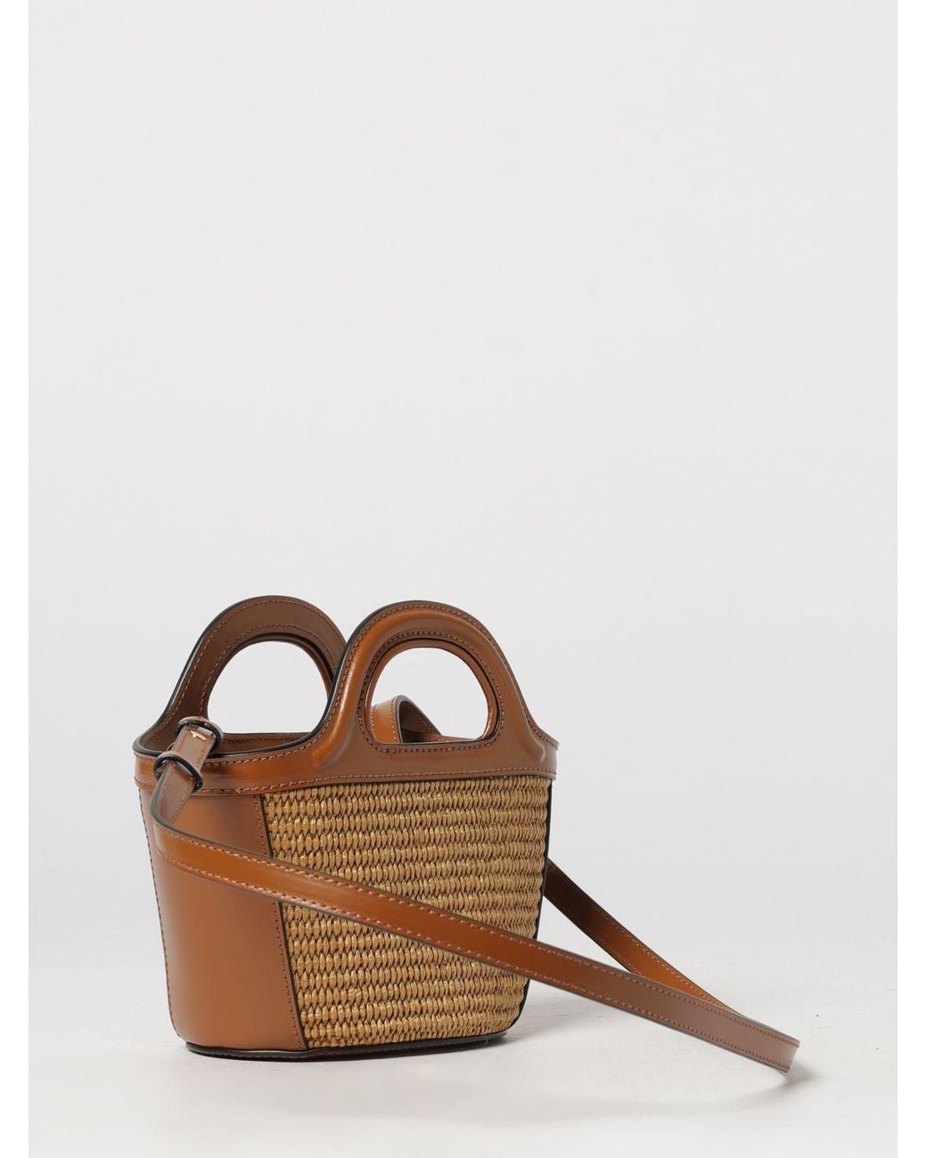 Marni Brown Tropicalia Mini Bag