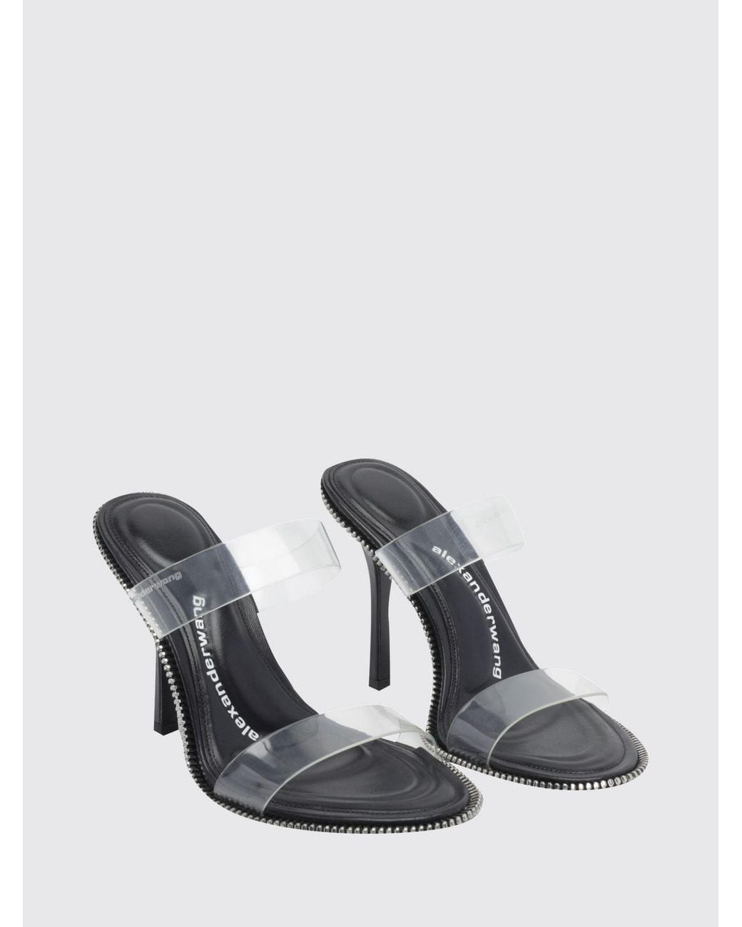 Alexander Wang White Nova High-Heel Mules