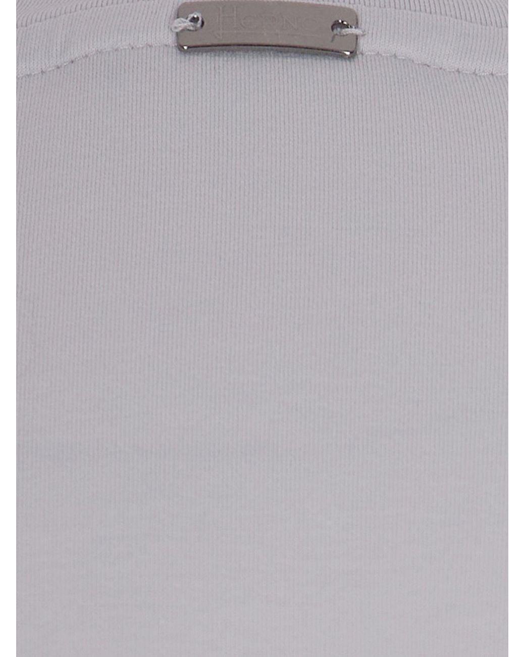 Herno Basic Baumwoll-T-Shirt in White für Herren