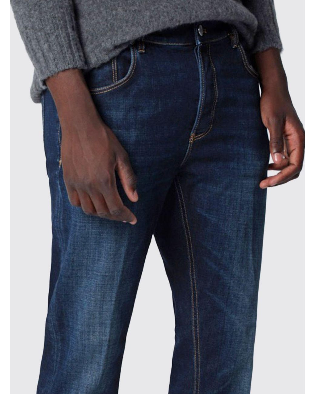PT Torino Blue Five-Pocket Slim Fit Jeans for men