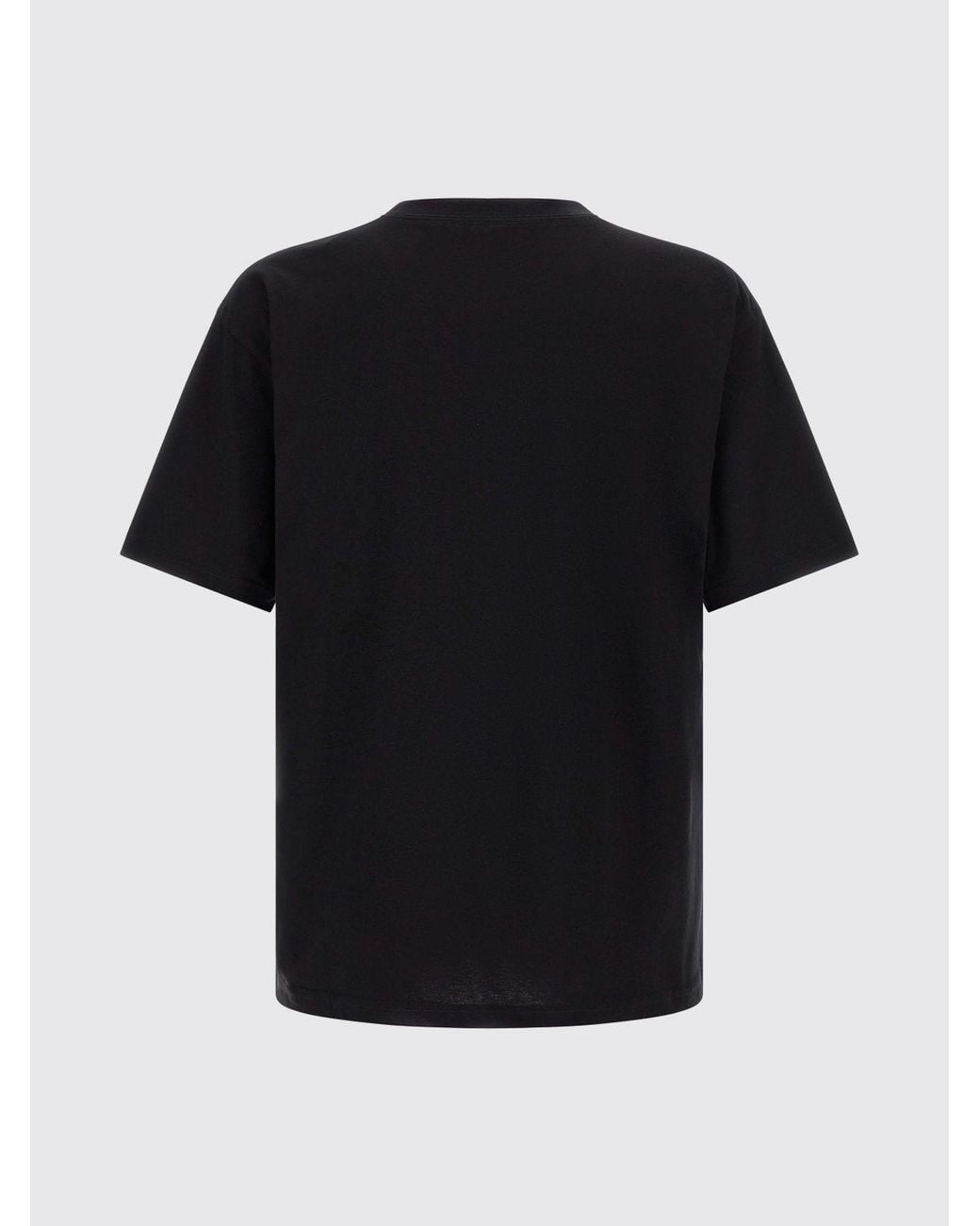 Valentino Garavani Black Crewneck Cotton T-Shirt With Vlogo Signature Print for men