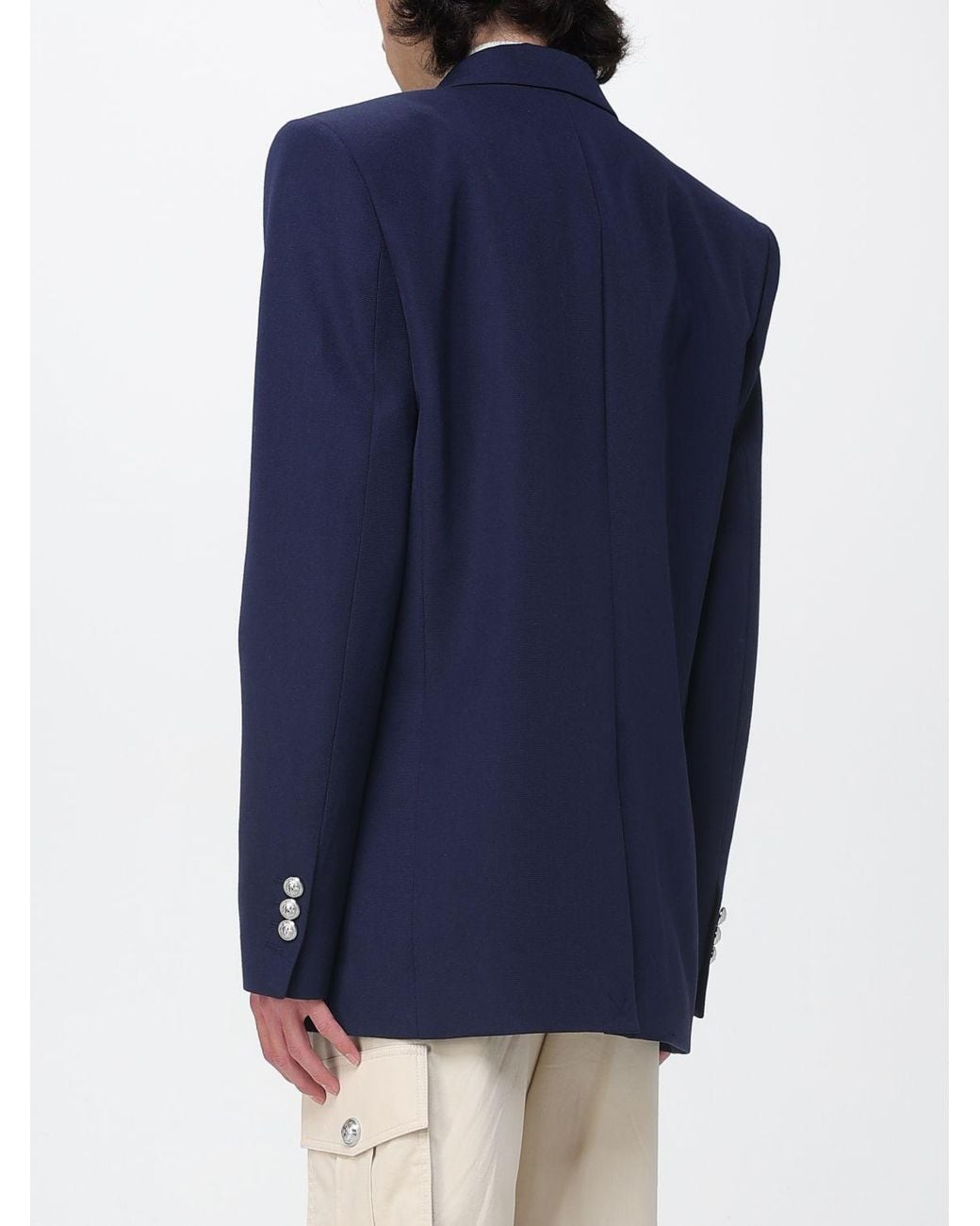 Balmain Blue Jacket for men