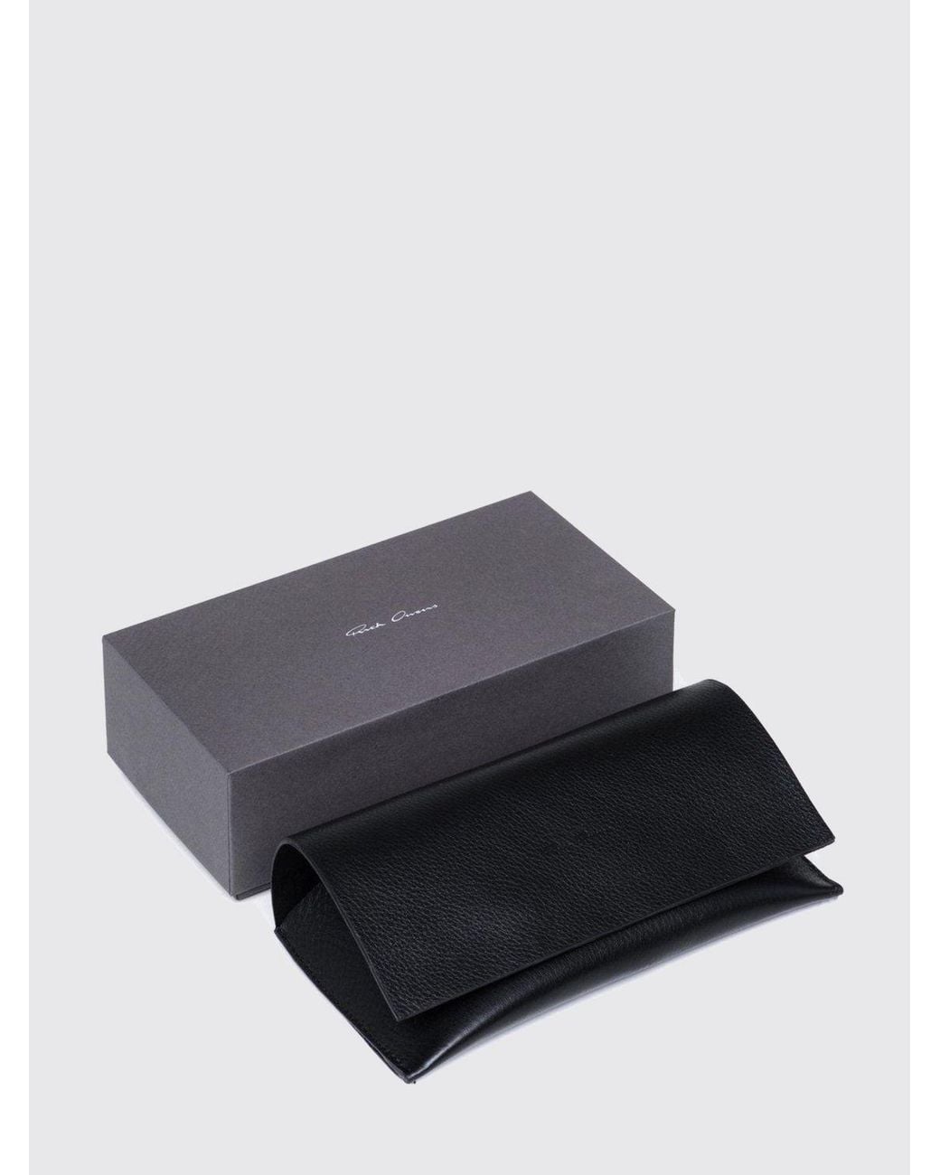 Rick Owens Gray Aviator Acetate Sunglasses With Dark Lenses