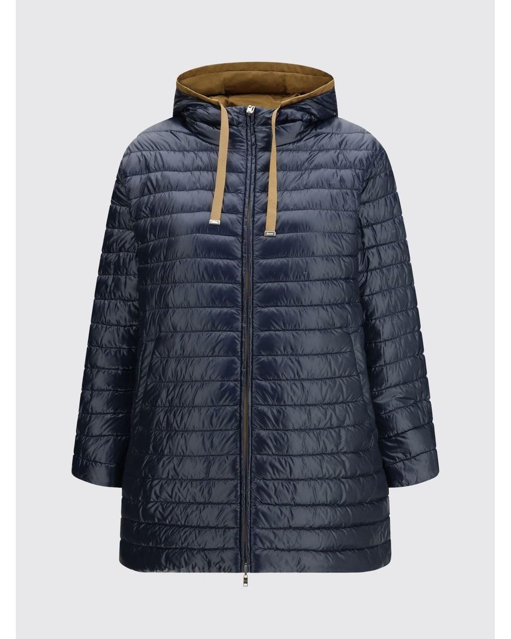 Herno Natural Short Reversible Quilted Nylon Down Jacket With Hood