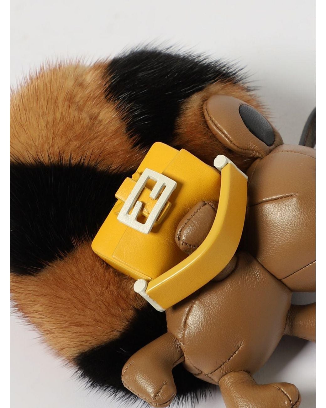 Fendi White Keyring for men