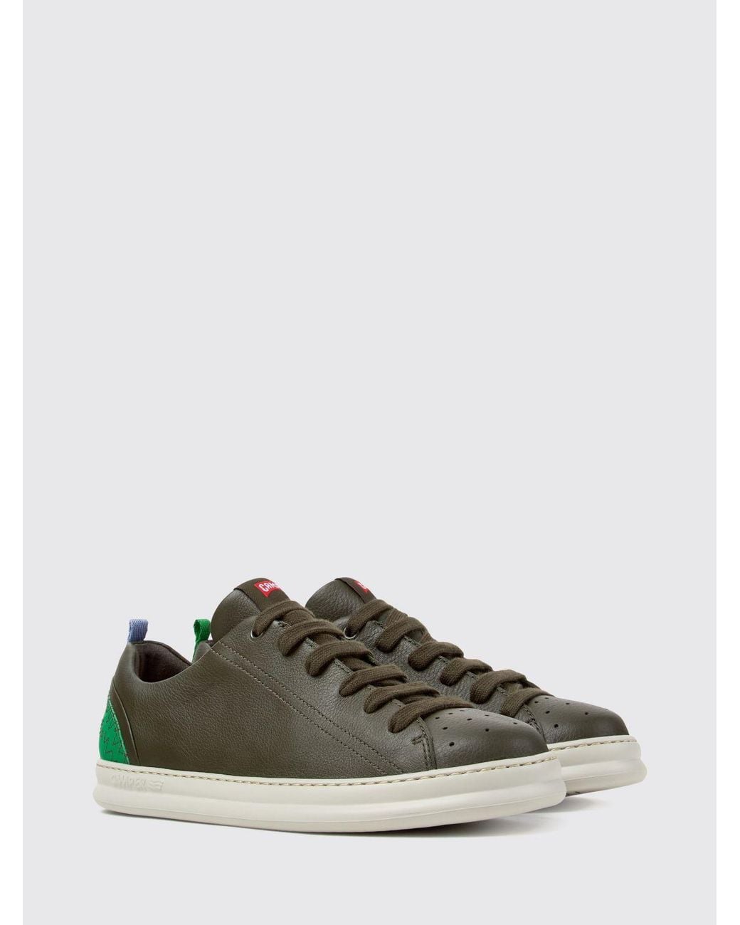 Camper Green Bicolor Twins Low-Top Sneakers for men