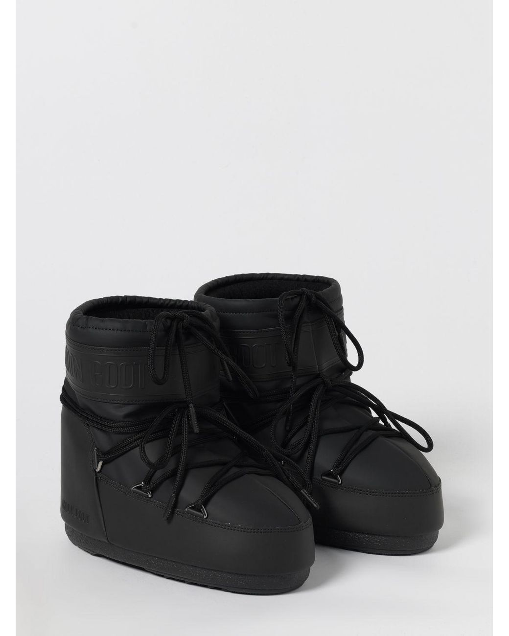 Moon Boot Black Flat Ankle Boots