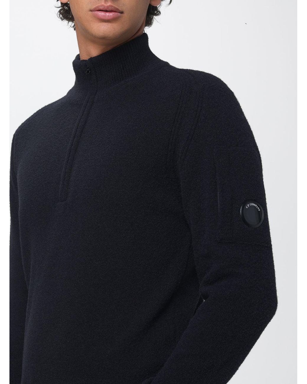 C P Company Black Polo Shirt for men