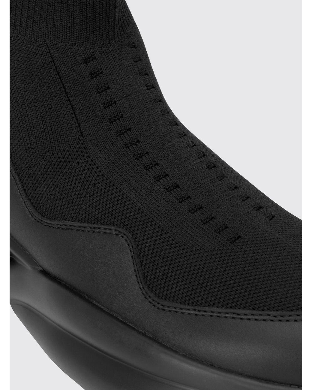 Philipp Plein Black High-Top Slip-On Knit Sneakers With Sock Ankle for men