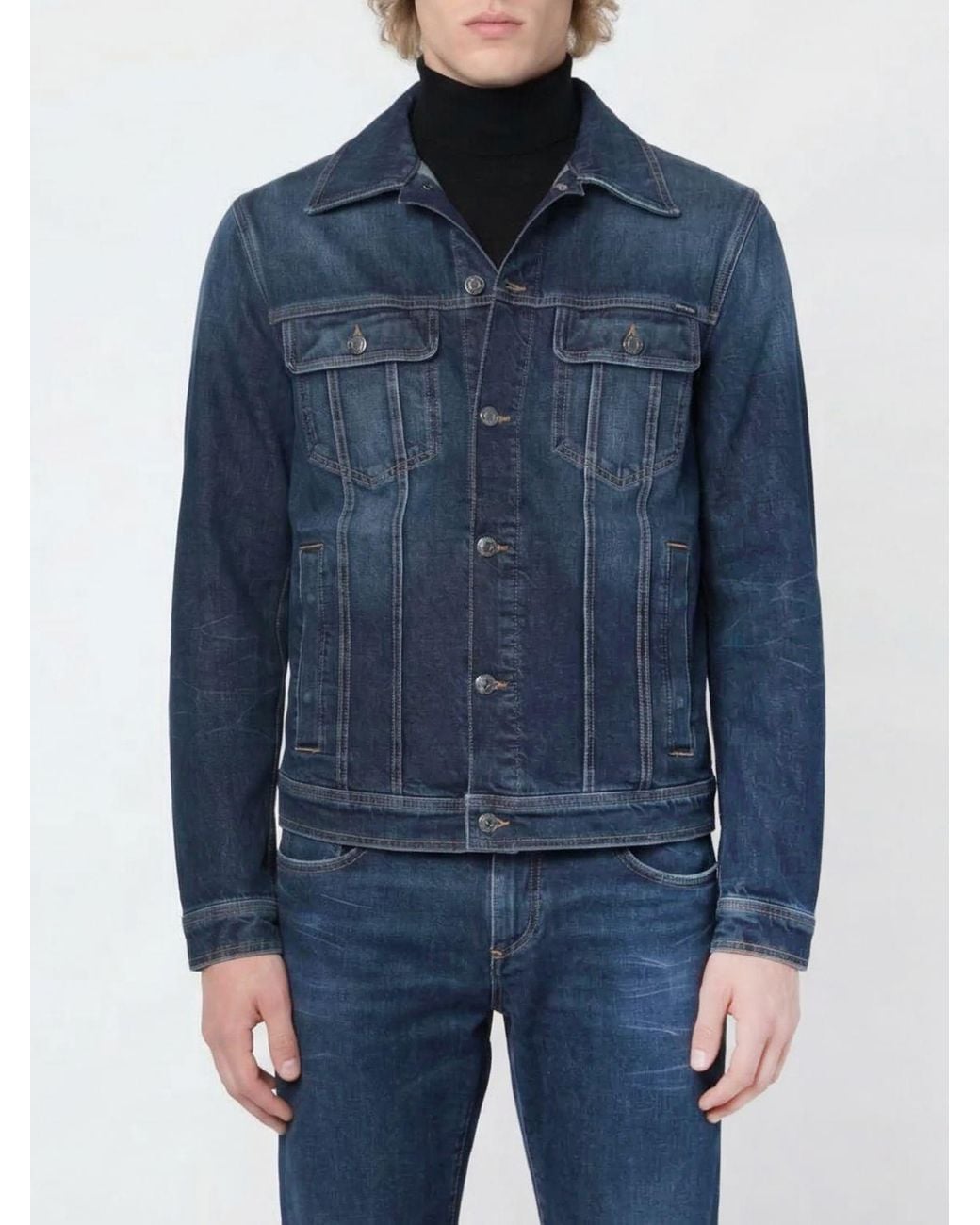 Dolce & Gabbana Blue Dolce &Amp Gabbana Denim Jacket for men