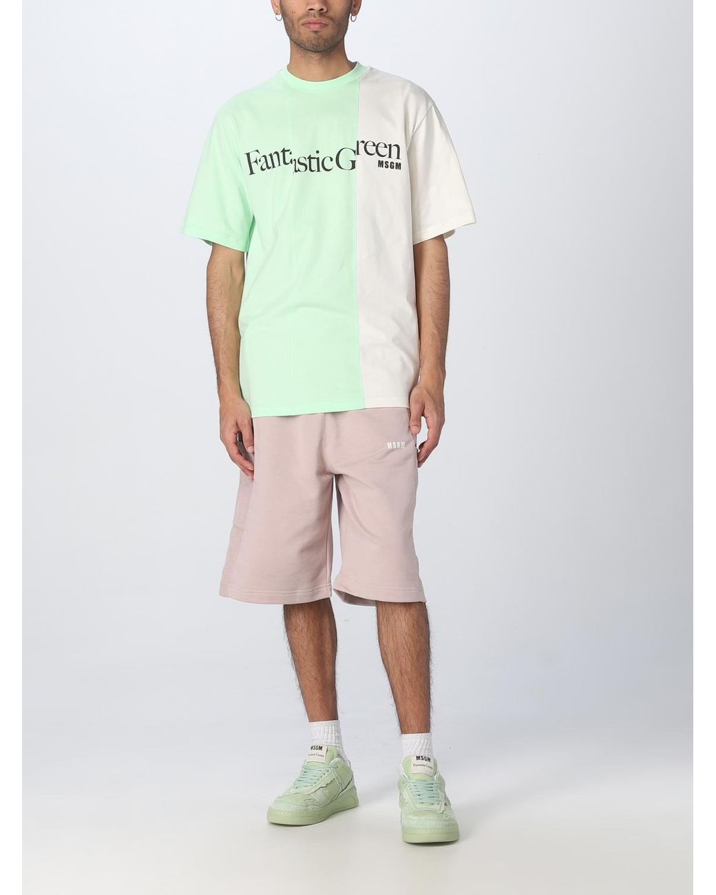 T-Shirt Homme MSGM pour homme en coloris Green